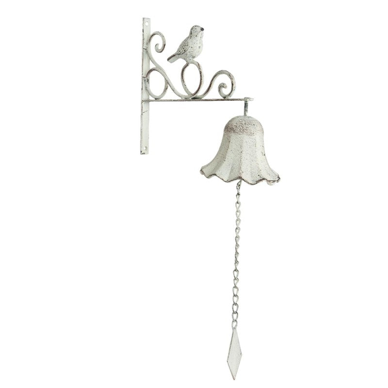 Campanello da Parete Clayre & Eef con Uccellino 24x10x49 cm