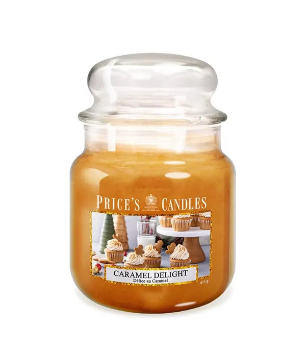 Candela profumata in giara media Caramel Delight - Price's Candles