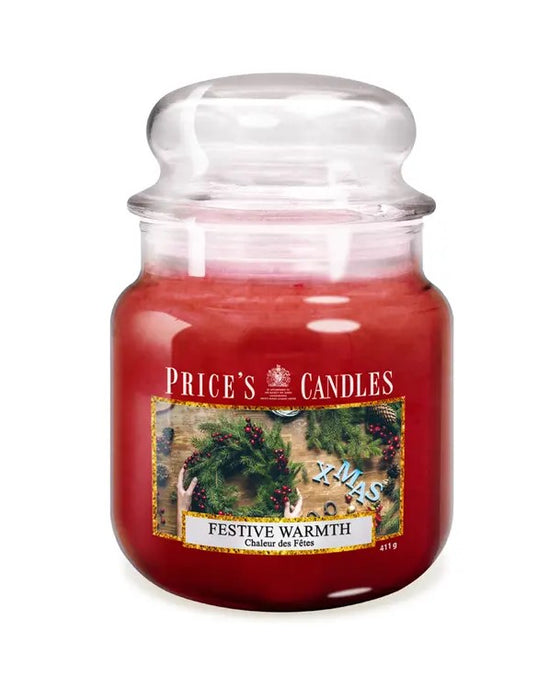 Candela profumata in giara media Festive Warmth - Price's Candles