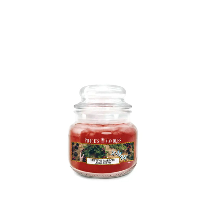 Candela profumata in giara piccola Festive Warmth - Price's Candles