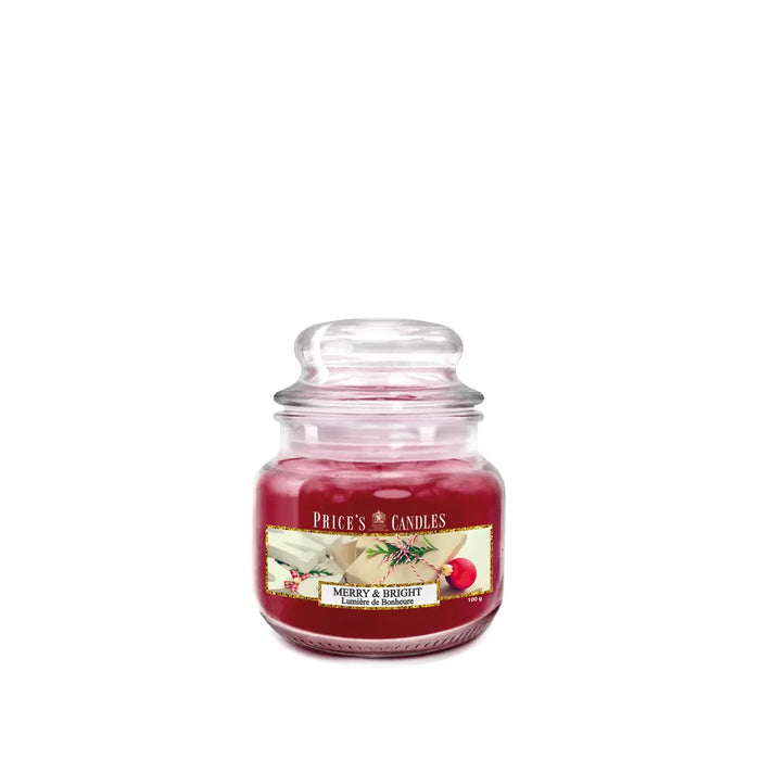 Candela profumata in giara piccola Merry & Bright - Price's Candles