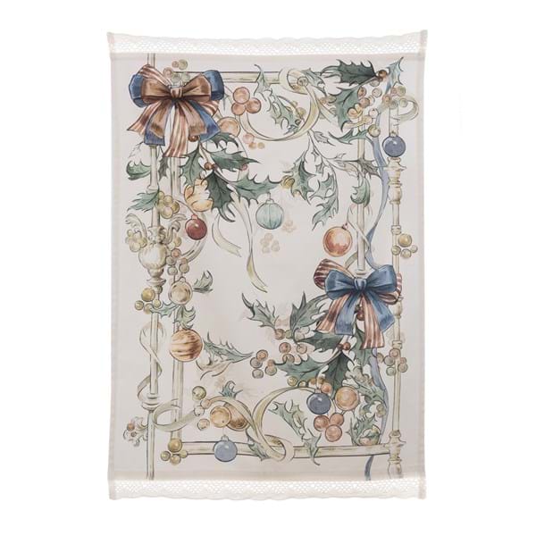 Canovaccio Natalizio avorio Intrecci di Sogno Blanc Mariclò