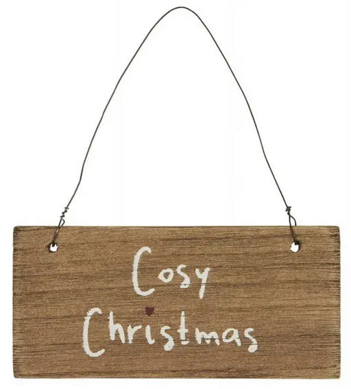 Cartello In Legno Cosy Christmas - Arredo Casa da Sogno