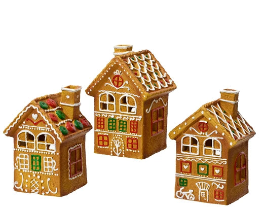 Terracotta House Tealight Holder Gingerbread