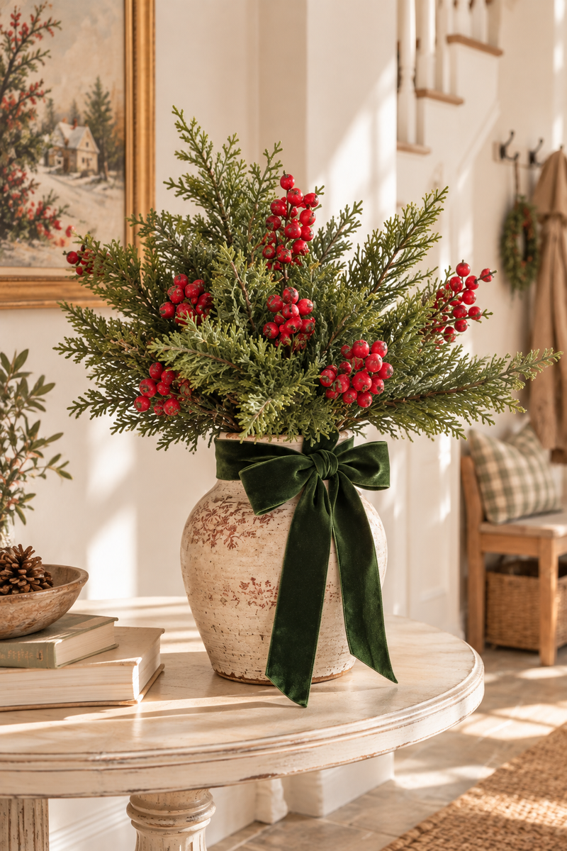 Ramo decorativo con bacche effetto naturale 30cm - Mr Plant