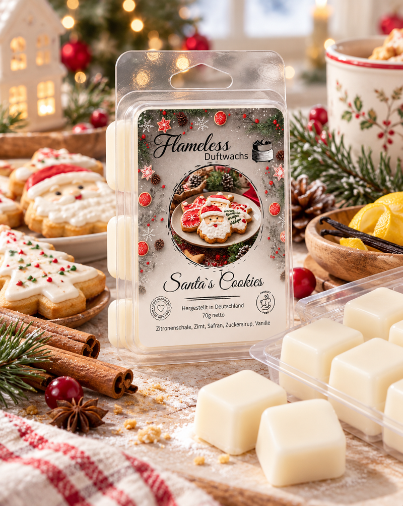 Cera Profumata di Soia Santa's Cookies Flameless 70 g