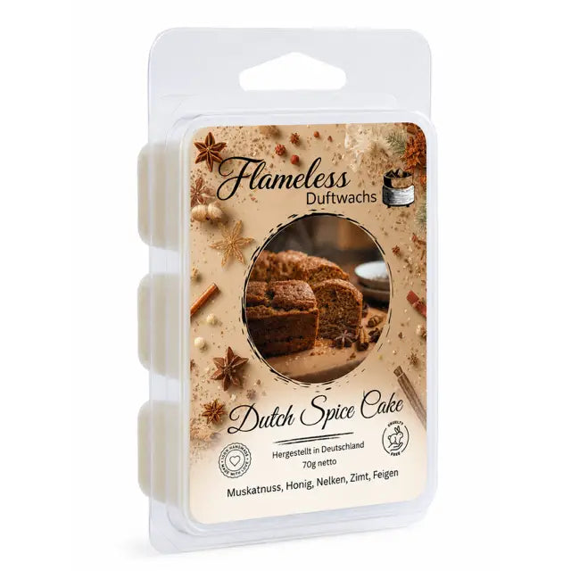 Cera profumata alla soia Dutch Spice Cake 70 g – FLAMELESS