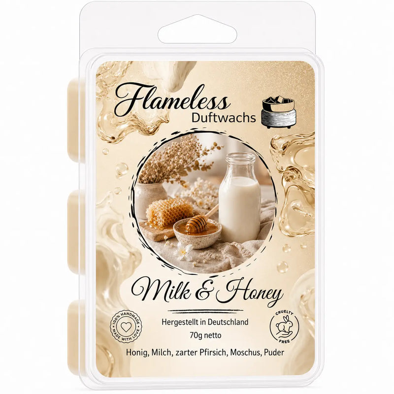Cera Profumata Milk & Honey 70 g Flameless
