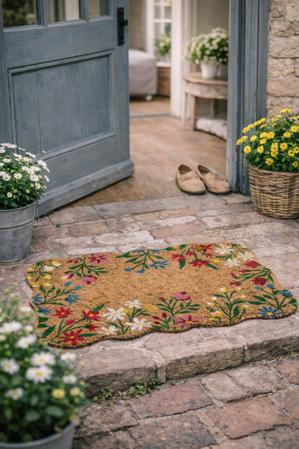 Zerbino Floreale in Fibra di Cocco