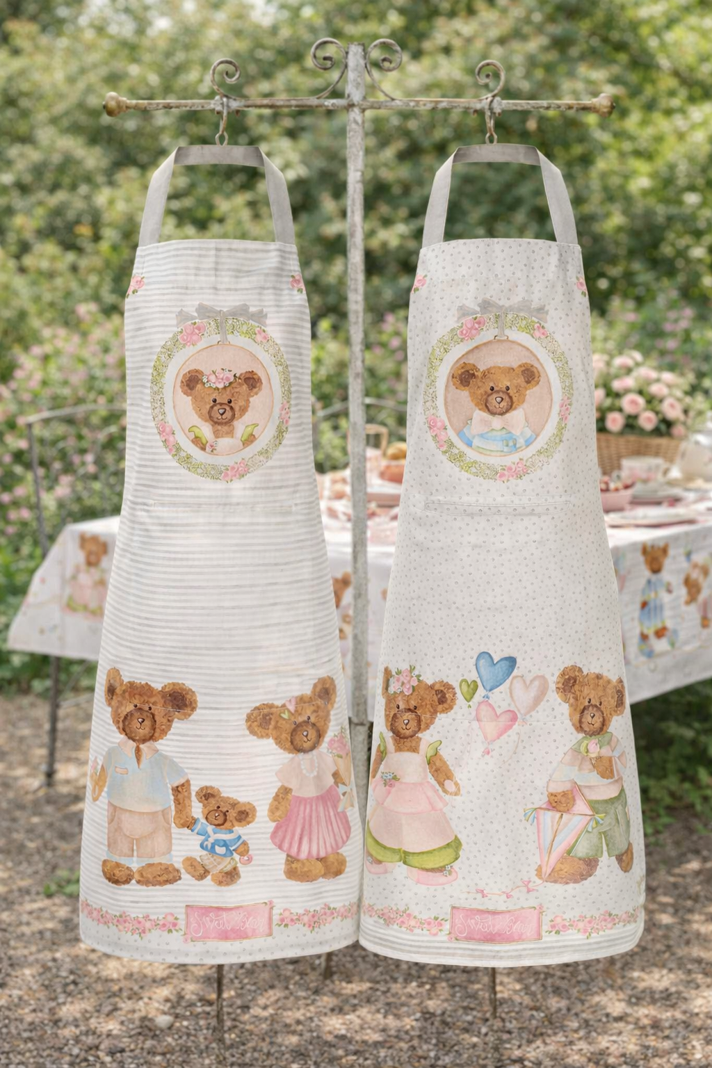 Grembiule Sweet Bear Nuvole di Stoffa