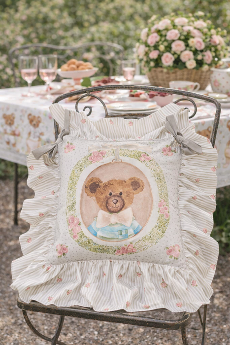 Cuscino Sedia Sweet Bear Lui 40×40 Nuvole di Stoffa