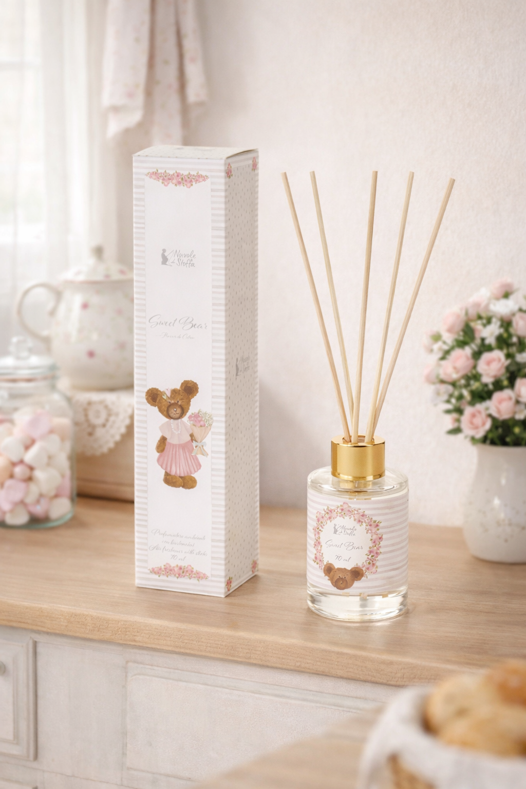 Diffusore 70 ml Dolce Orsetto Nuvole di Stoffa