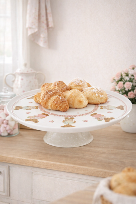 Alzata Sweet Bear Ø32 cm Nuvole di Stoffa