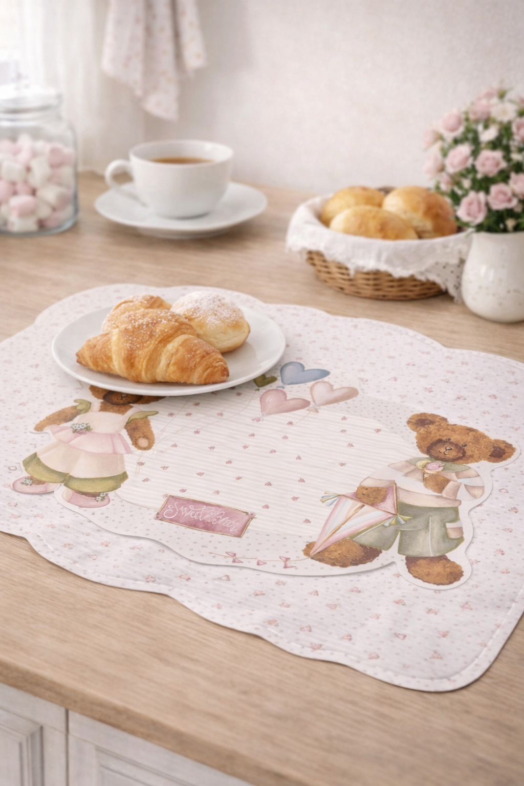 Tovaglietta Vinile Sweet Bear 50×35 Nuvole di Stoffa