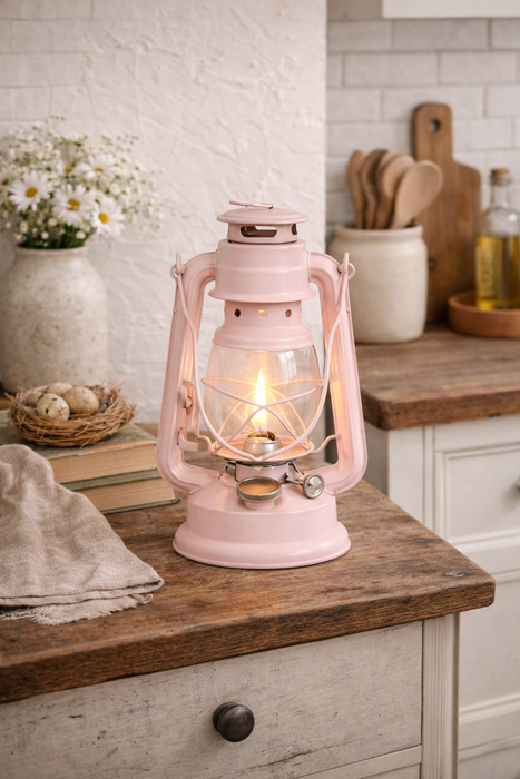 Lanterna in ferro Rosa