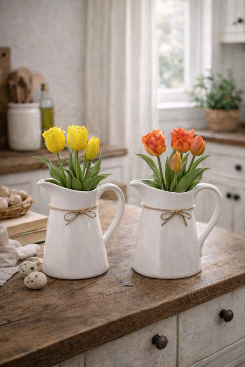 Bouquet 5 Tulipani Aperti  H 40 cm - EDG