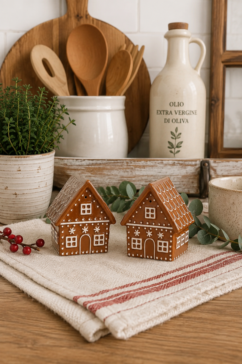Saliera e Pepiera Gingerbread in Dolomite