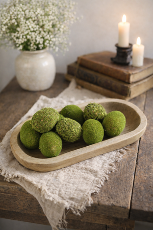 Set 9 Uova Decorative in Muschio