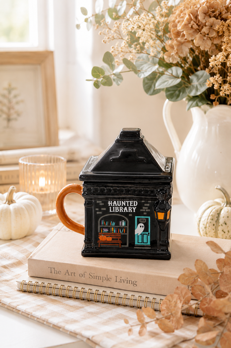 Tazza con Coperchio "Haunted Library"