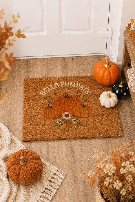Zerbino in Fibra di Cocco "Hello Pumpkin"