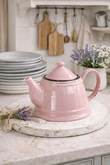 Teiera in Ceramica Rosa  950 ml