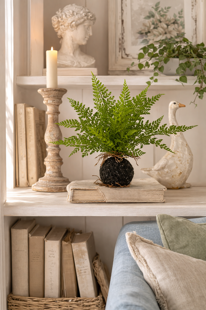 Felce decorativa con palla radicata 25 cm