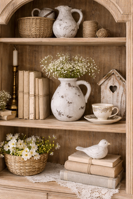 Decorative Terracotta Vase -Chic Antique