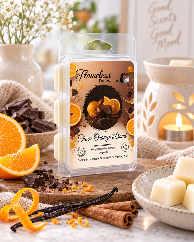 Cera Profumata Choco Orange Bam Bam Bomb 70 g Flameless