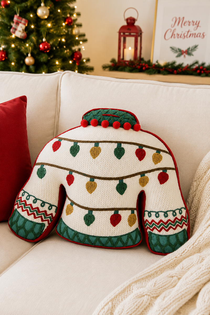 Cuscino Decorativo Natalizio a Forma di Maglione Clayre & eef