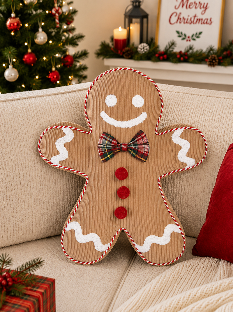Cuscino Decorativo Natalizio Gingerbread 35x40 cm Clayre & eef