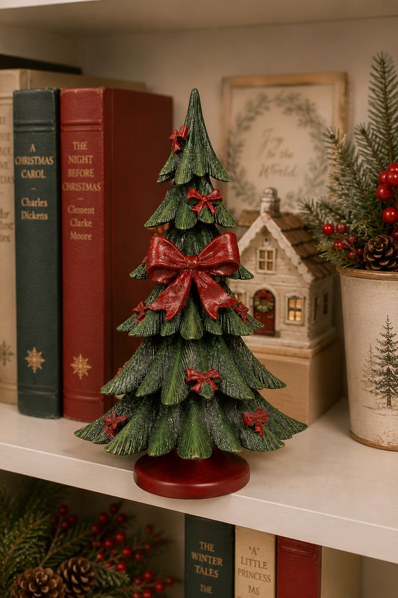 Albero di Natale Decorativo Clayre & Eef Ø14x26 cm
