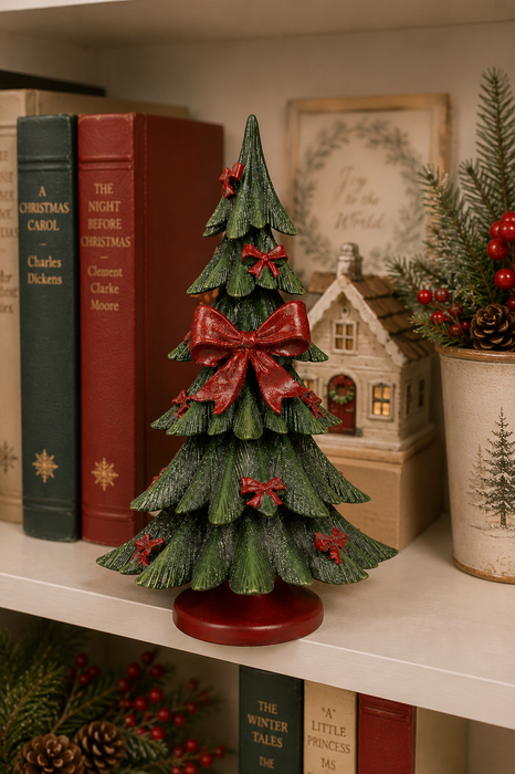 Albero di Natale Decorativo Clayre & Eef Ø14x26 cm