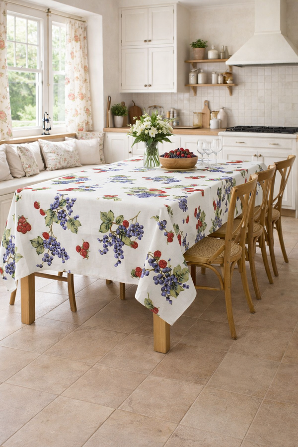 Tovaglia da Tavola Frutti di Bosco 140x230 cm