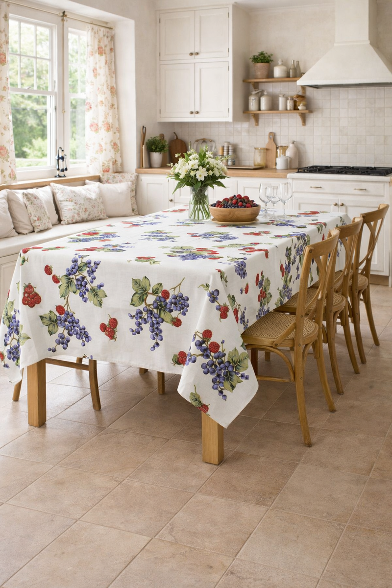 Tovaglia da Tavola Frutti di Bosco 140x230 cm