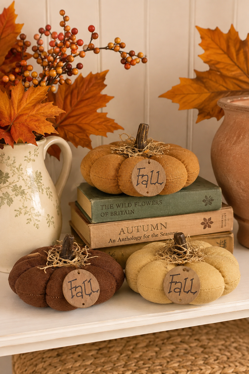 Zucca Decorativa Imbottita “Fall” 10 cm