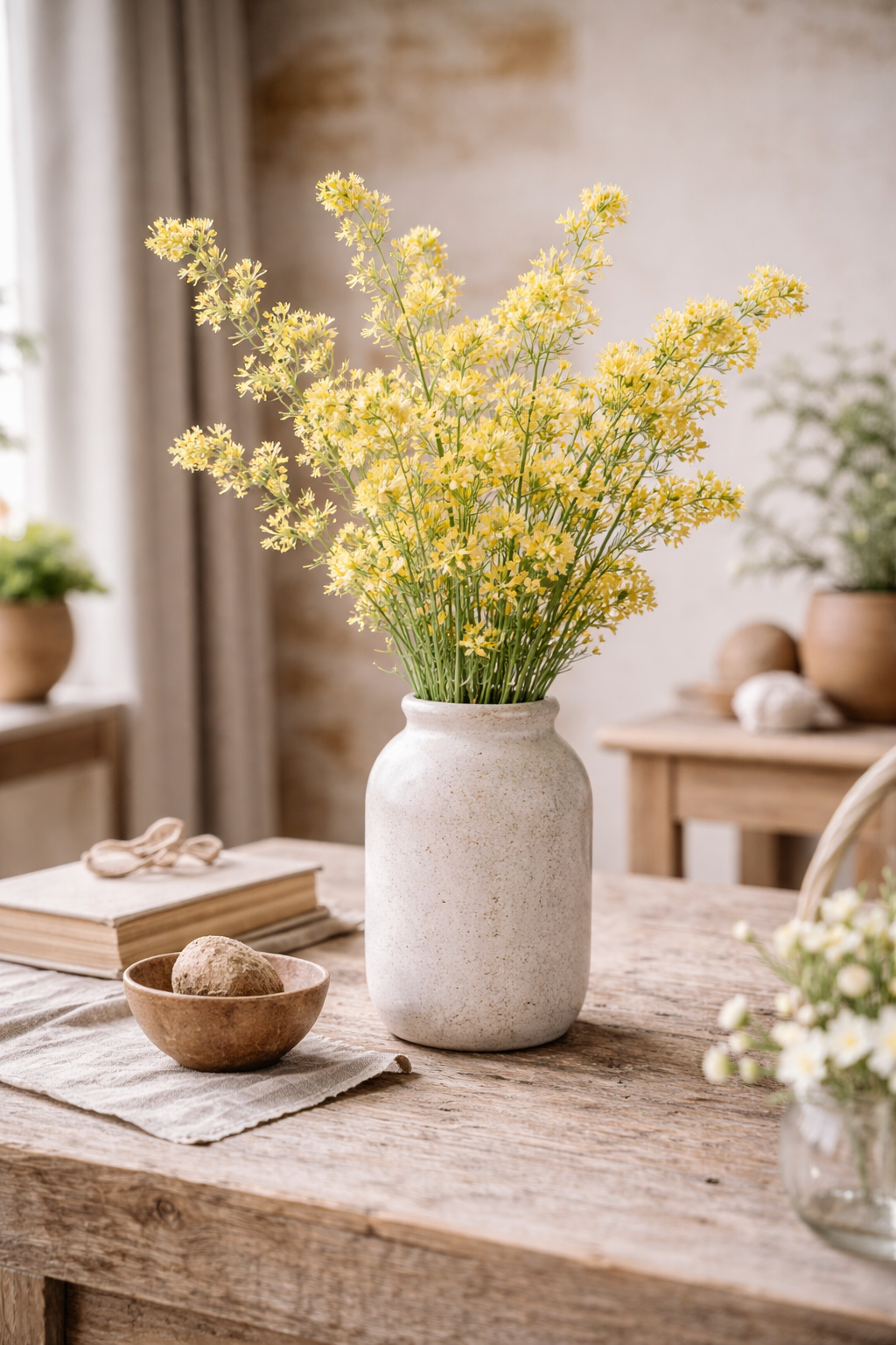 Ramo Fiore dell’Eternità Giallo IB Laursen 75 cm