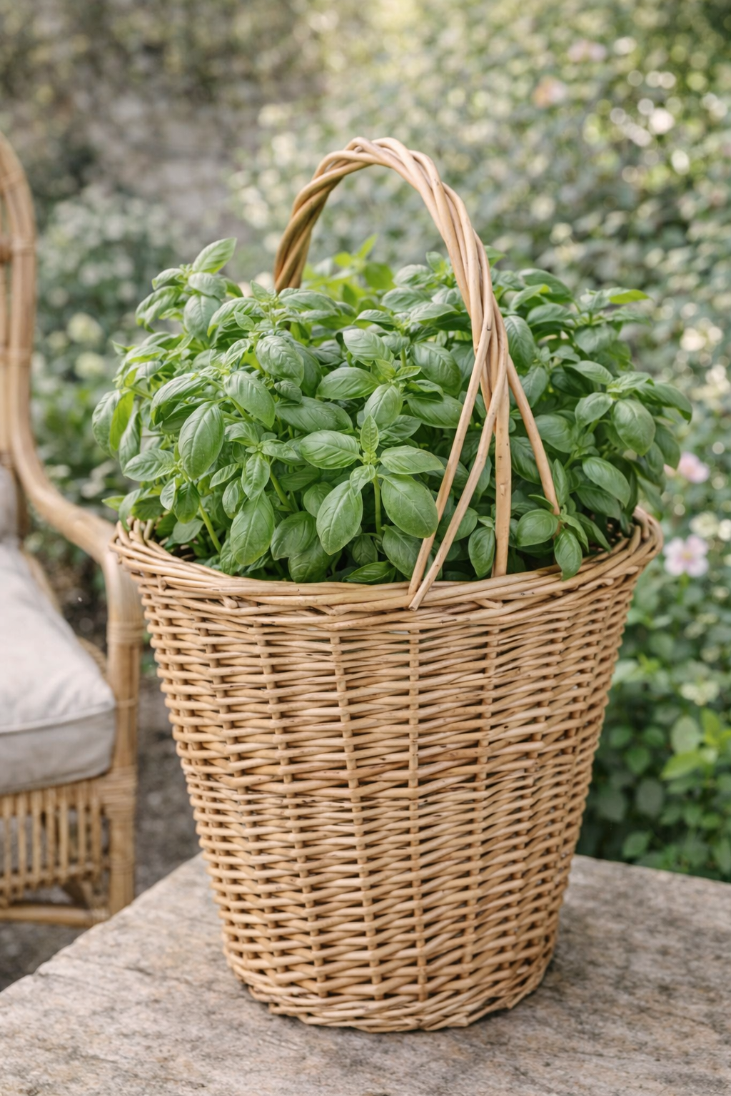 Cesto in Rattan con Manici IB Laursen H42 cm