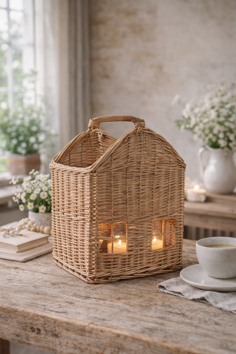 Panier avec anse en forme de maison -Ib laursen