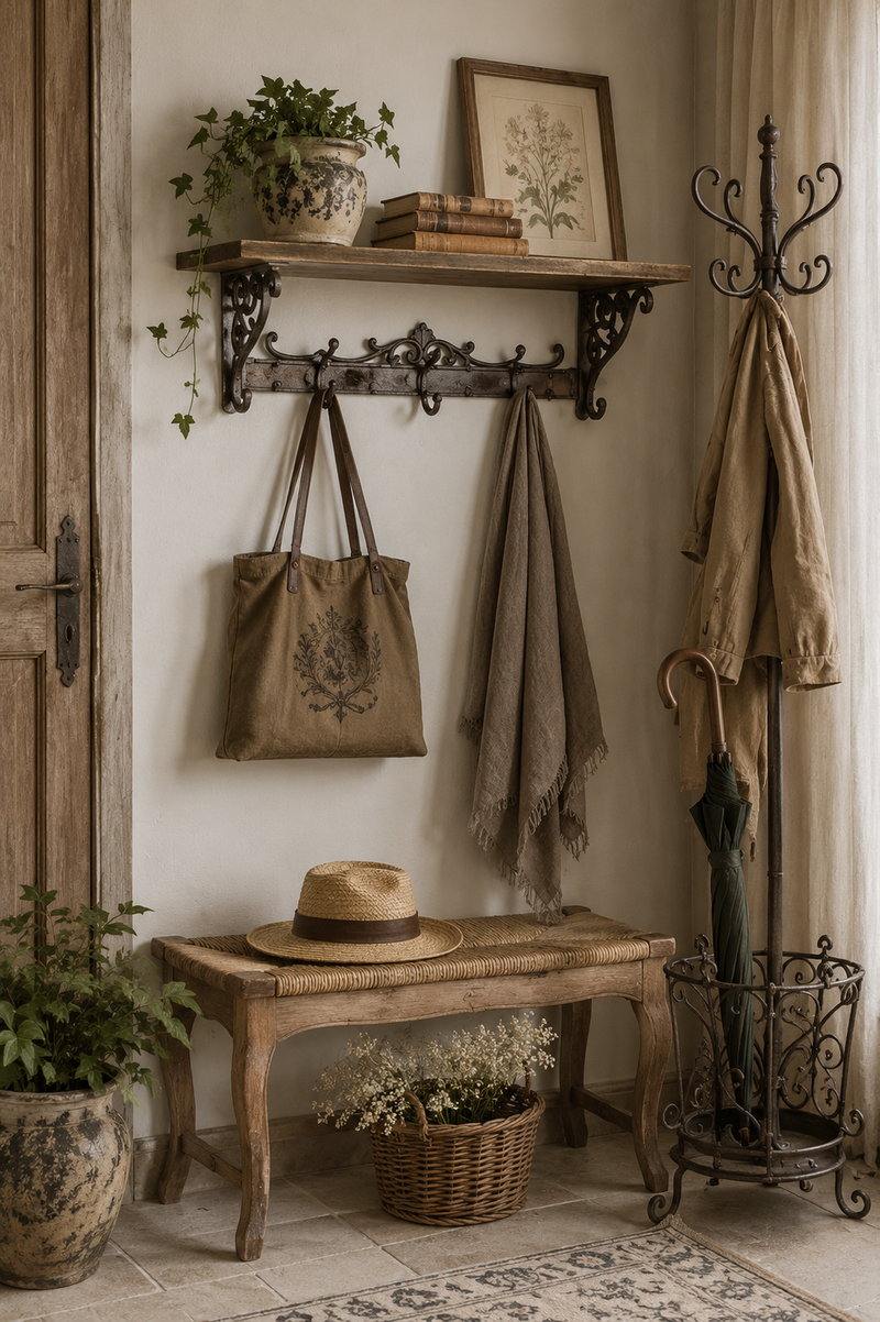 Appendiabiti da Parete 58x20x22 cm Vintage | Clayre & Eef