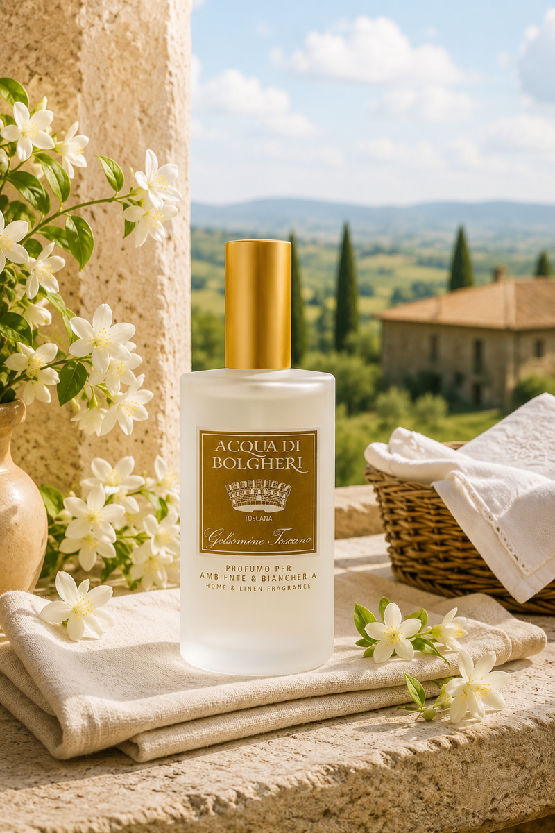 Profumo per Ambiente e Biancheria 100 ml Acqua di Bolgheri Gelsomino Toscano