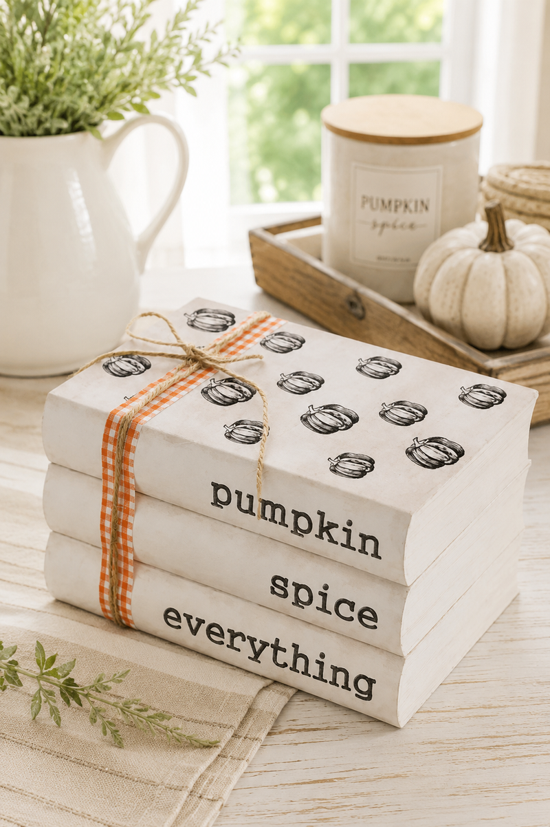 Libro Decorativo “Pumpkin Spice Everything” 12x8,5x5,5 cm