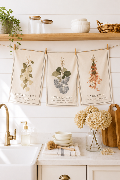 Set 3 Strofinacci “Special Flowers” 68x43 cm