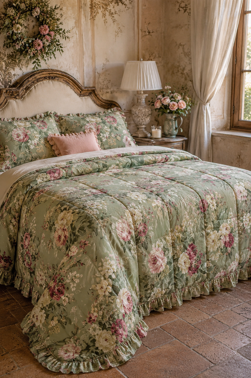 Trapunta Matrimoniale Rosa Royale  Blanc MariClo 260x260 cm 300 GSM
