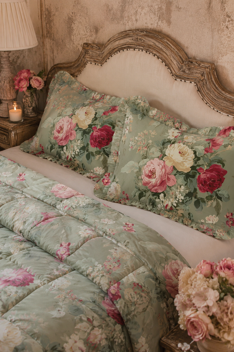Set Copriguanciali con Gala Rosa Royale Blanc MariClo 50x80 cm
