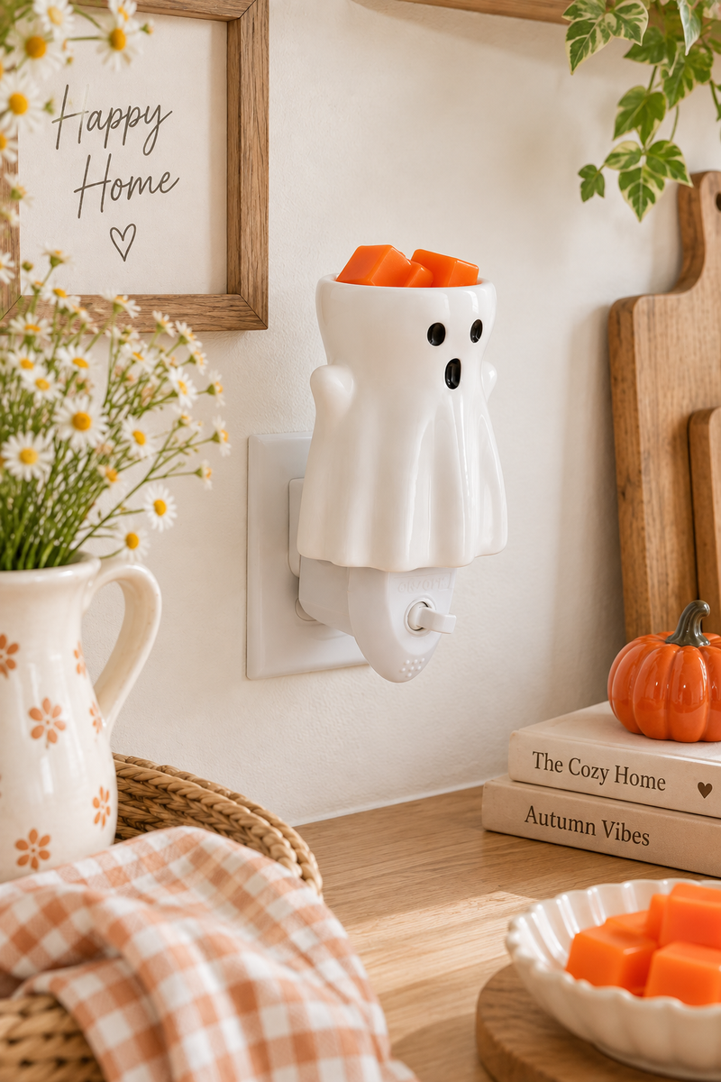 Lampada elettrica da presa Ghost in ceramica Candle Warmers