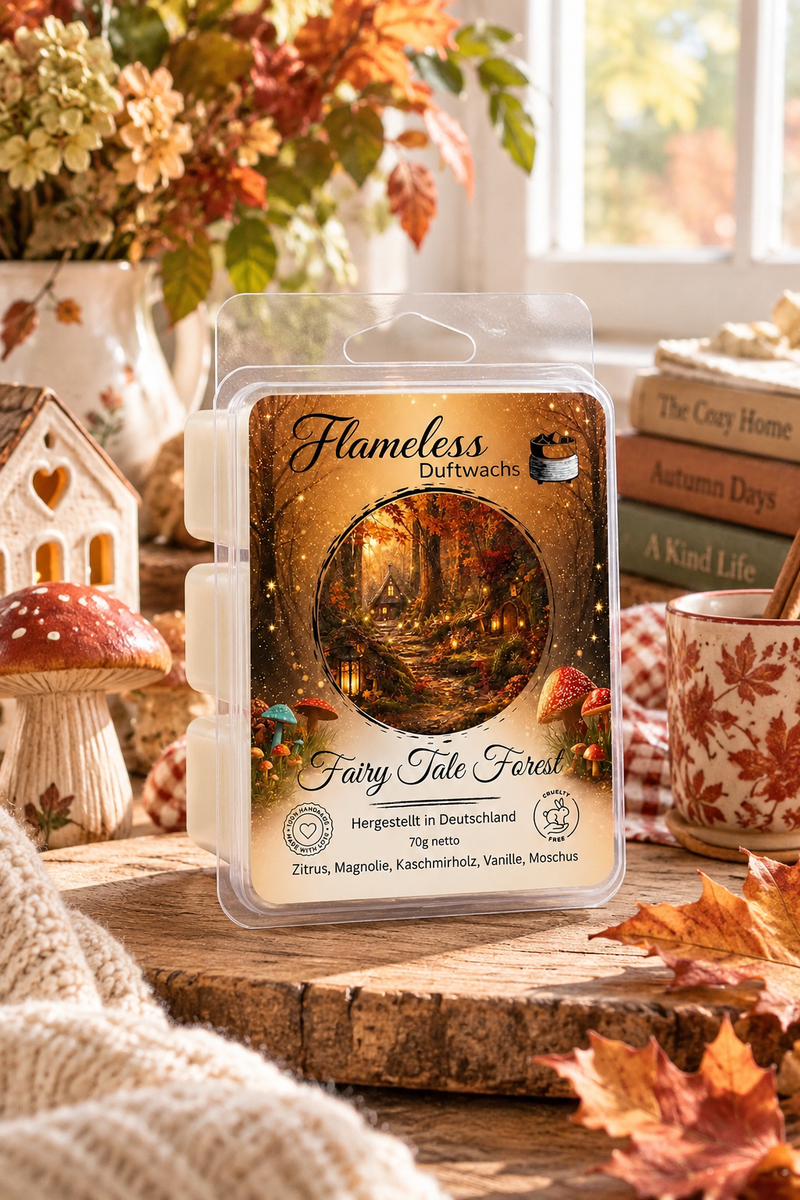 Cera profumata di soia Fairy Tale Forest 70 g – FLAMELESS