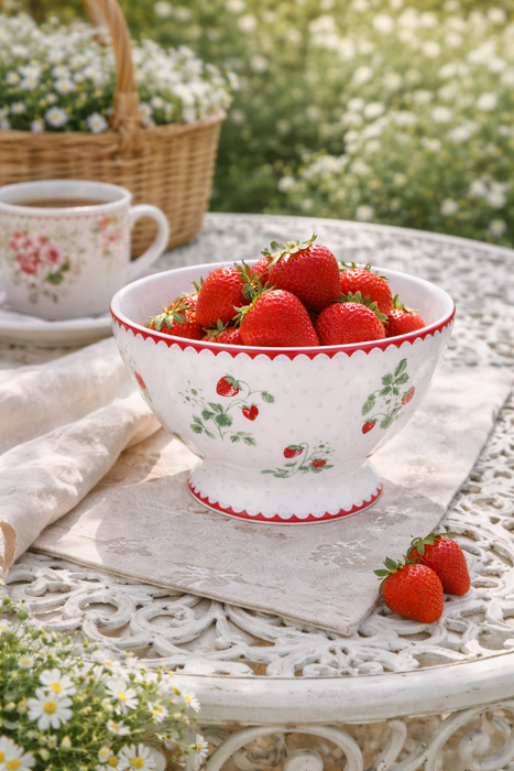 Ciotola Francese GreenGate Berry White 13,5 cm