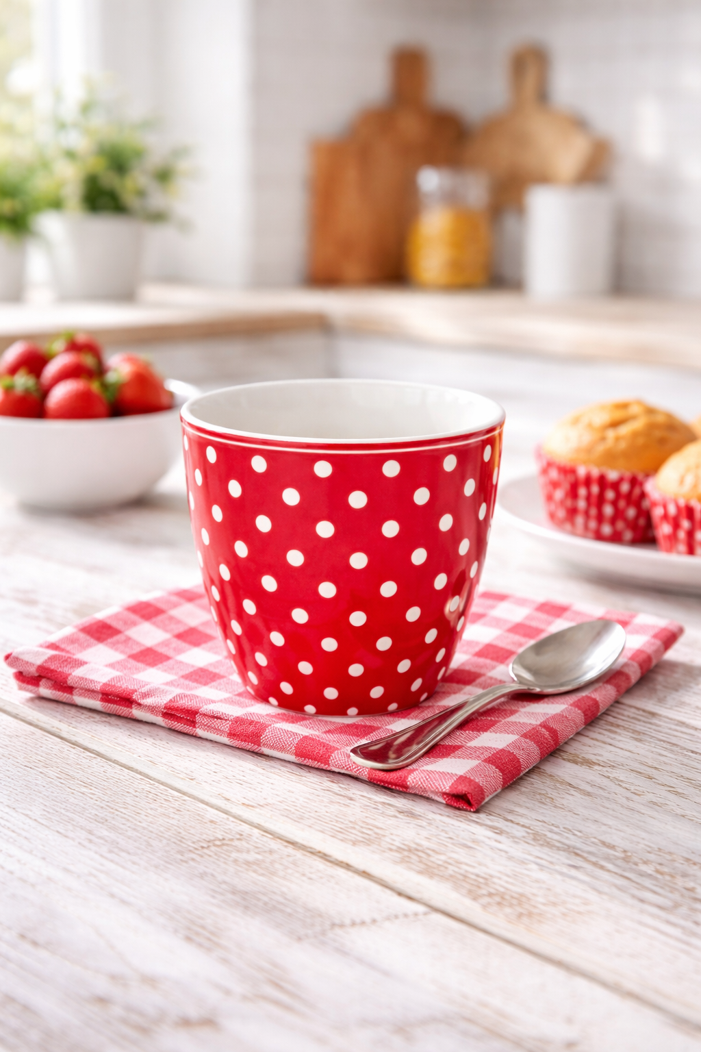 Tazza da Latte GreenGate Dotty Red 350 ml