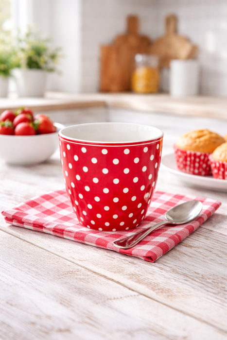 Tazza da Latte GreenGate Dotty Red 350 ml