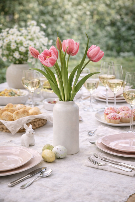 Bouquet di tulipani Malva 4 pezzi con bocciolo, altezza 40 cm Edg